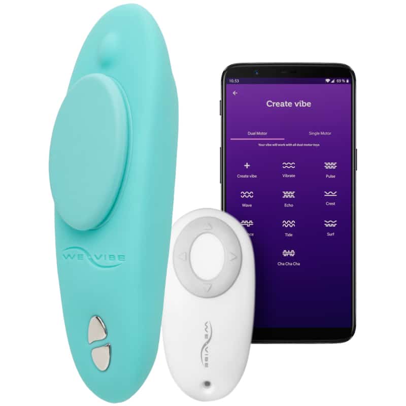 We Vibe Moxie Trusse Vibrator Med Fjernbetjening Og App fra We-vibe