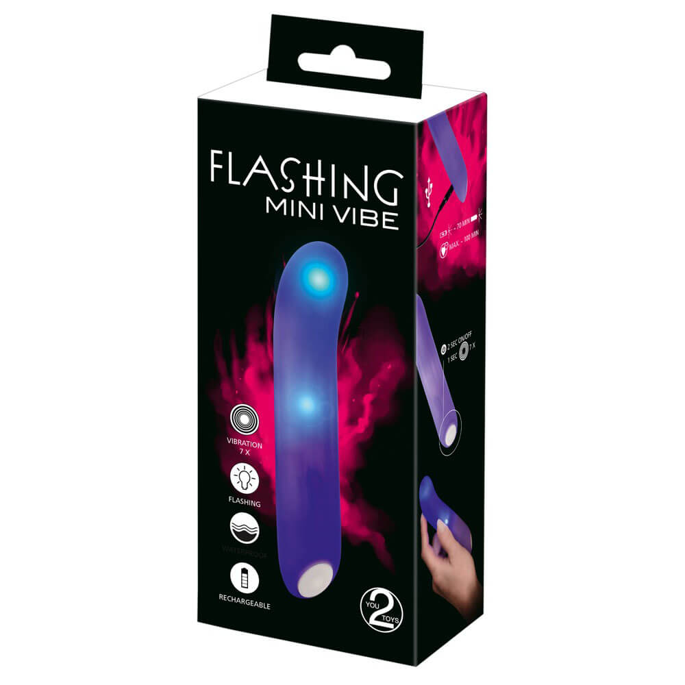 Flashing Mini Vibrator Med Lys fra You2toys