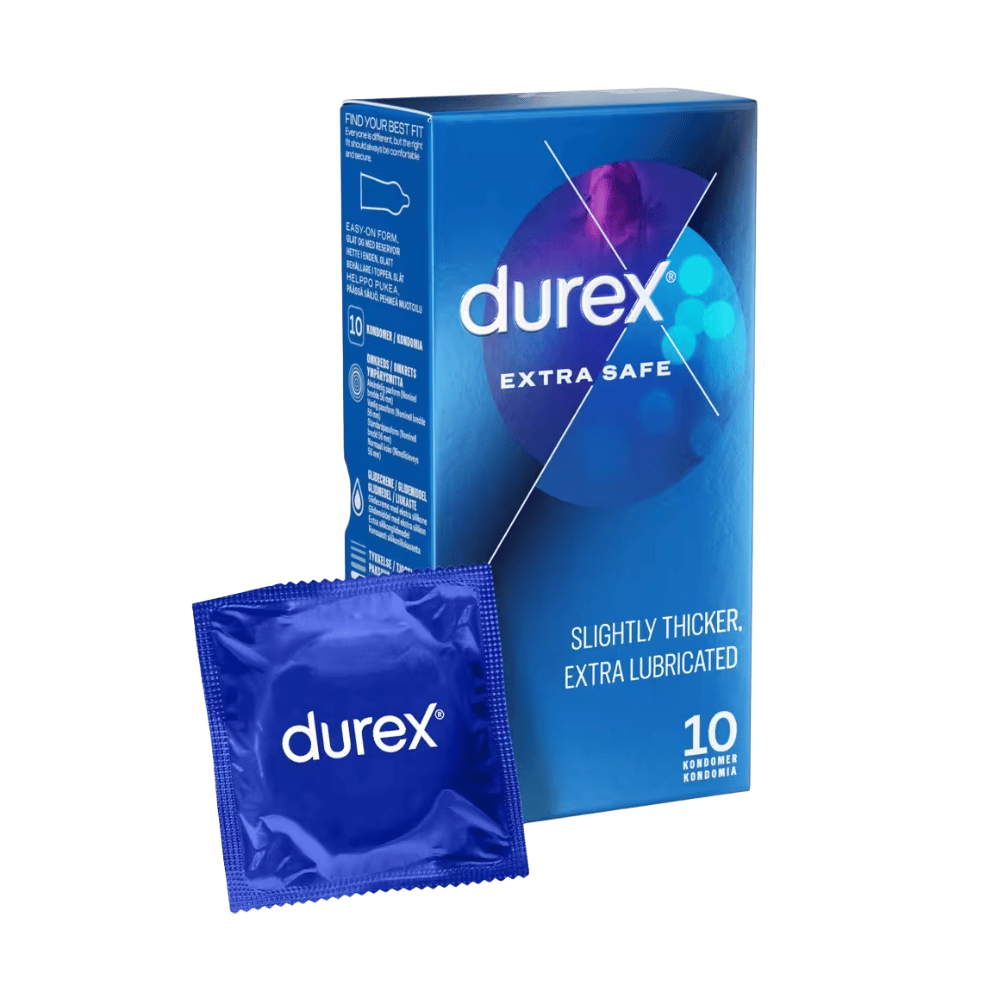 Extra Safe Kondomer     10 Stk. fra Durex